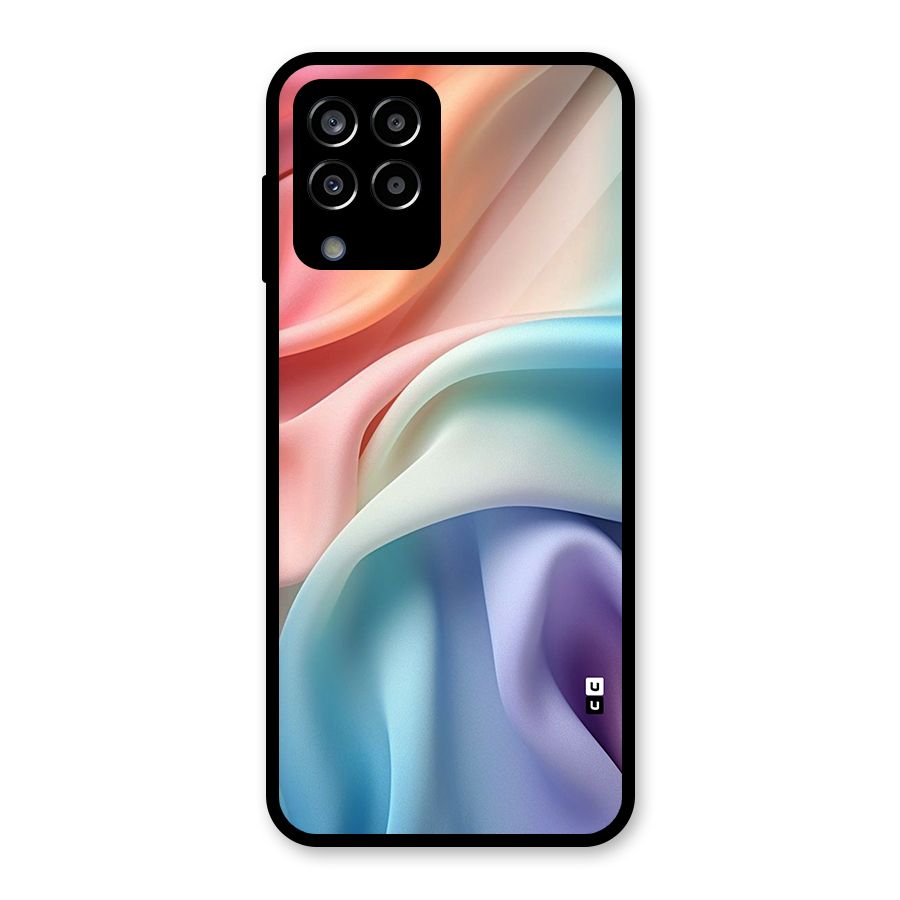 Fabric Pastel Glass Back Case for Galaxy M33