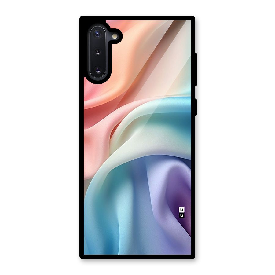 Fabric Pastel Glass Back Case for Galaxy Note 10