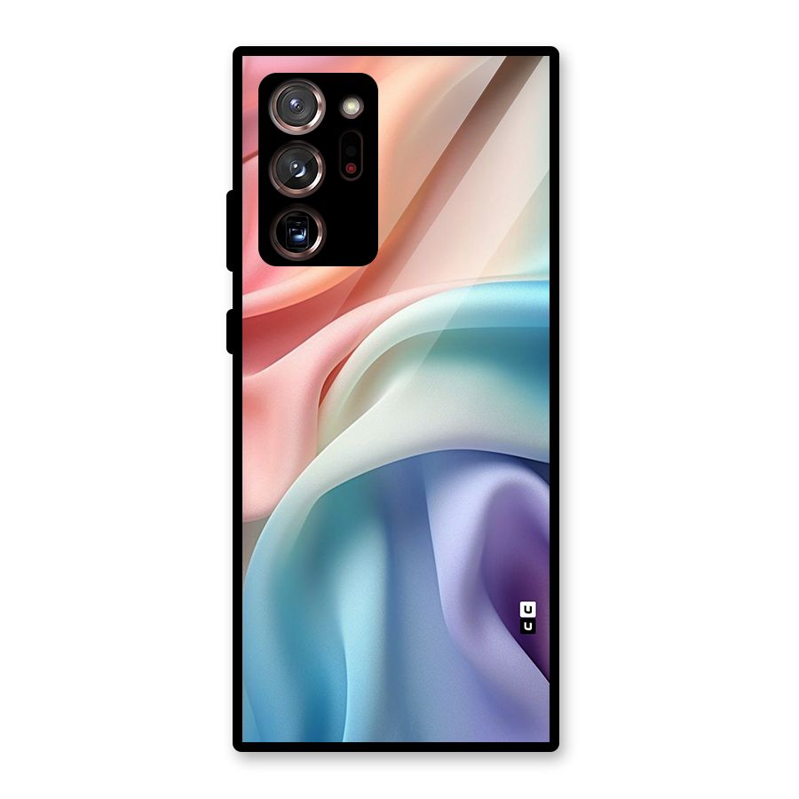 Fabric Pastel Glass Back Case for Galaxy Note 20 Ultra 5G