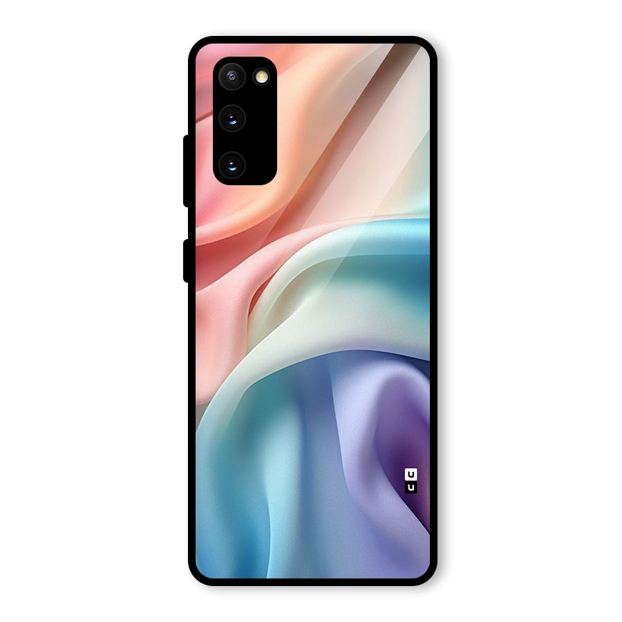 Fabric Pastel Glass Back Case for Galaxy S20 FE 5G