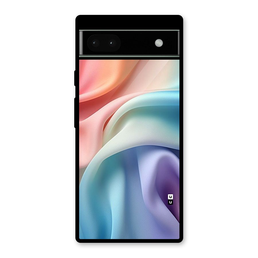 Fabric Pastel Glass Back Case for Google Pixel 6a