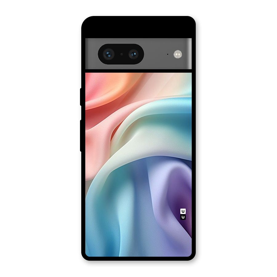 Fabric Pastel Glass Back Case for Google Pixel 7