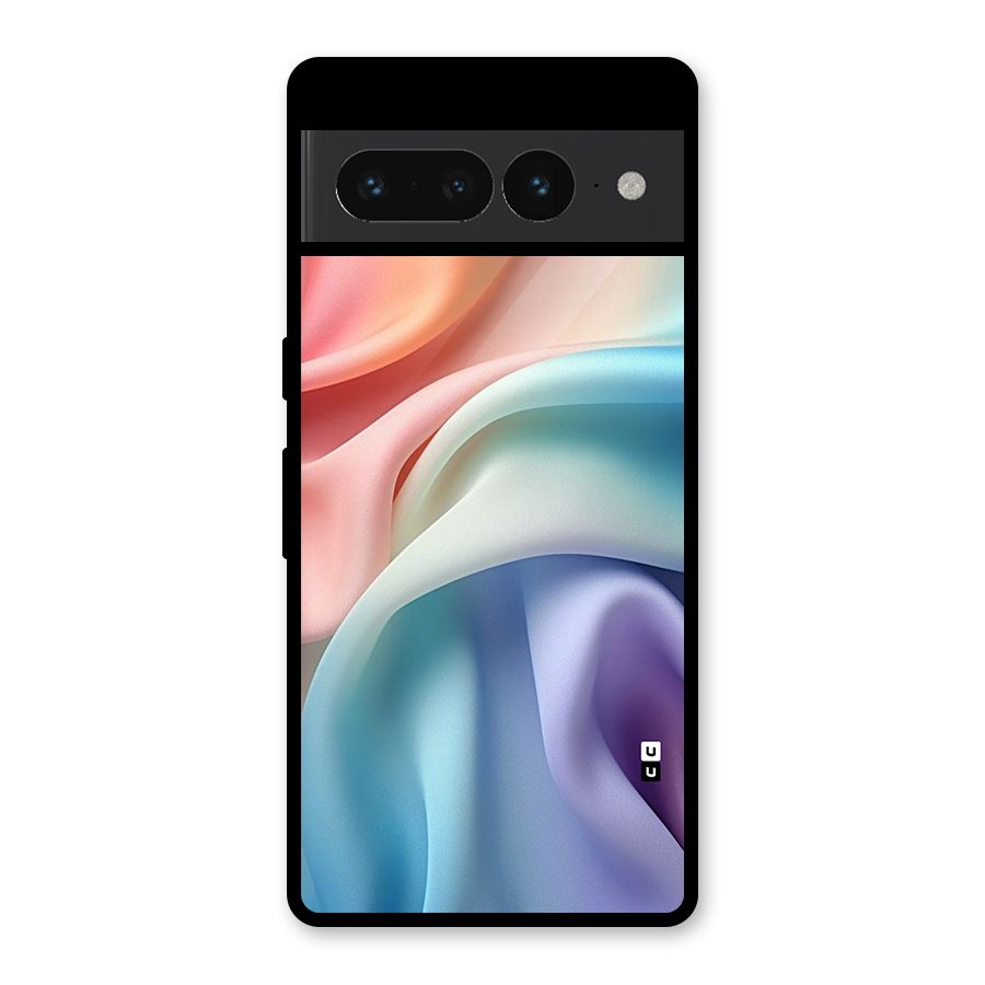 Fabric Pastel Glass Back Case for Google Pixel 7 Pro