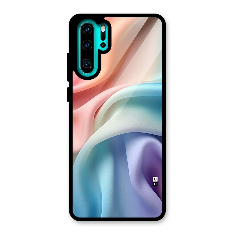 Fabric Pastel Glass Back Case for Huawei P30 Pro