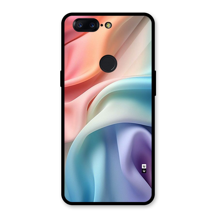 Fabric Pastel Glass Back Case for OnePlus 5T