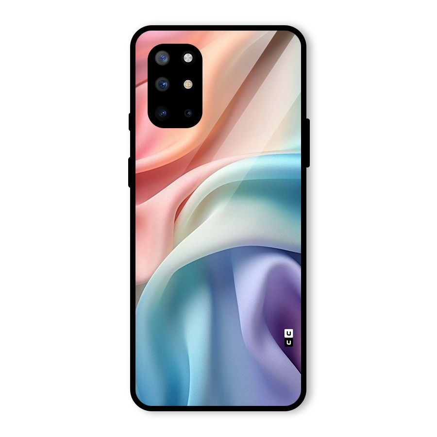 Fabric Pastel Glass Back Case for OnePlus 8T