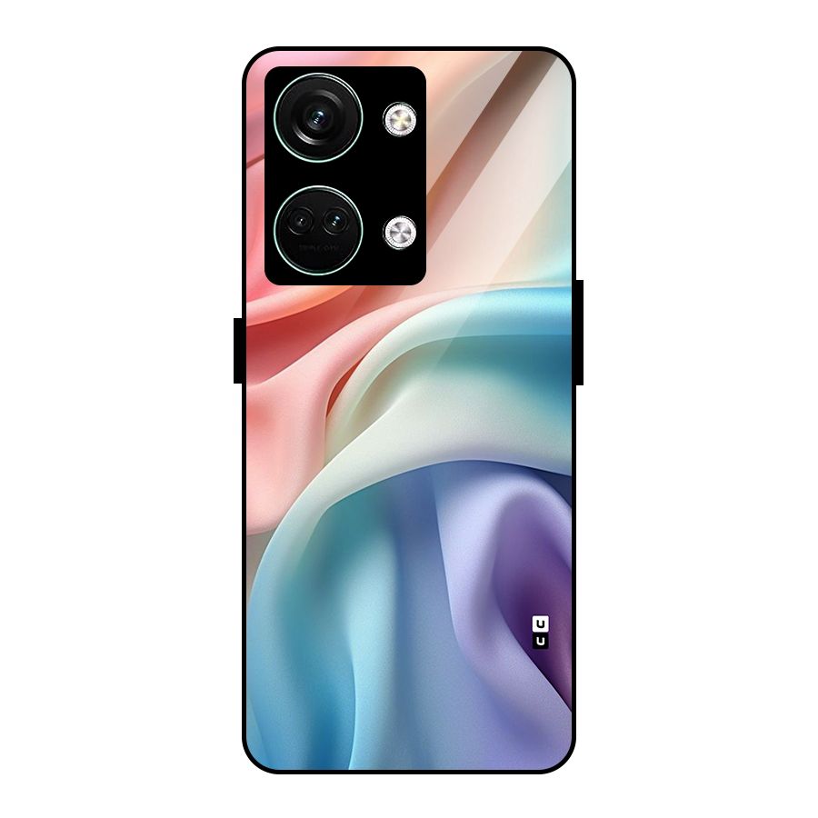 Fabric Pastel Glass Back Case for Oneplus Nord 3