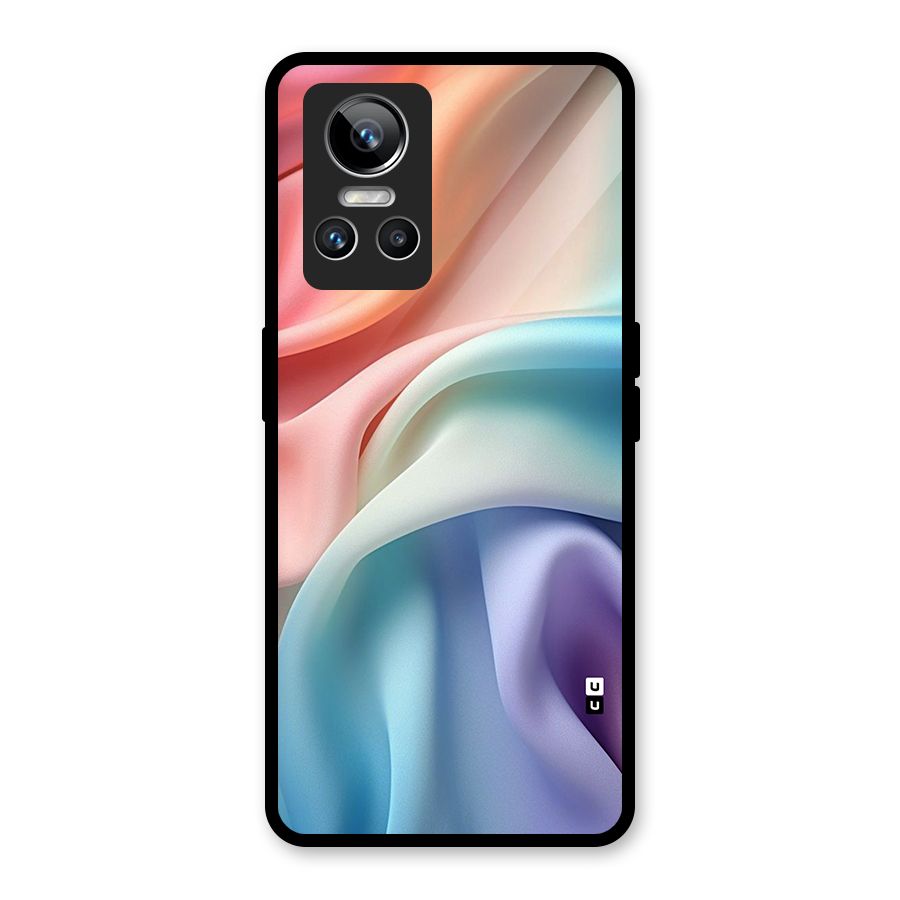 Fabric Pastel Glass Back Case for Realme GT Neo 3
