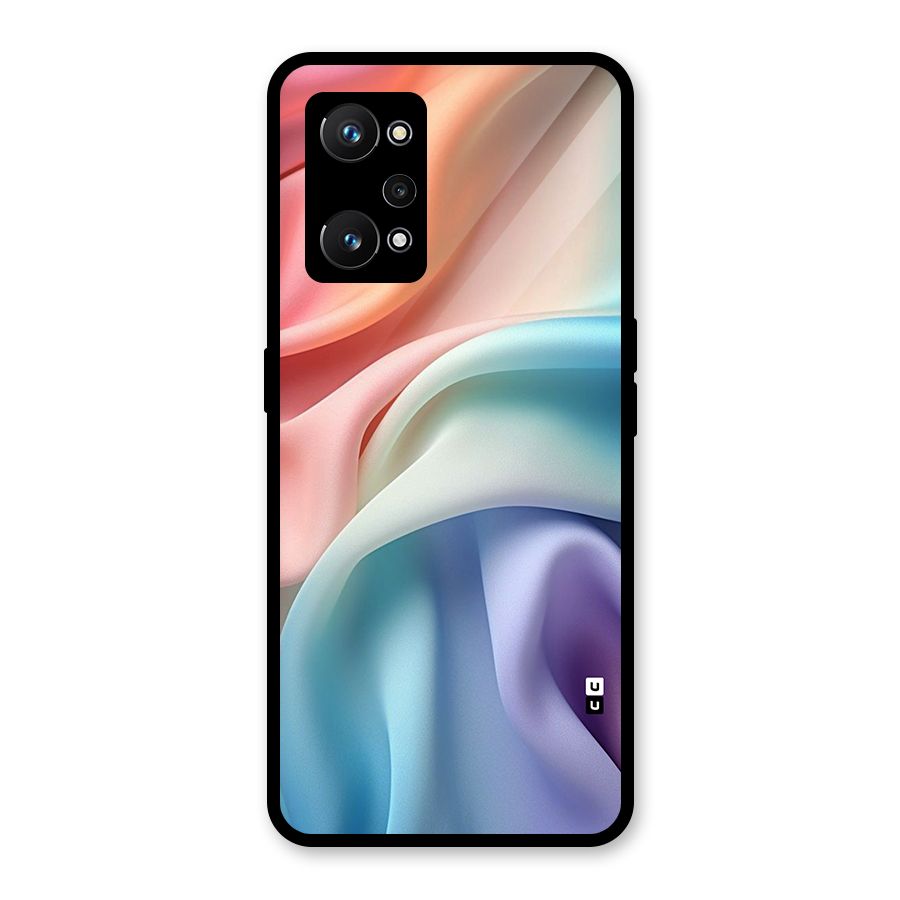 Fabric Pastel Glass Back Case for Realme GT Neo 3T