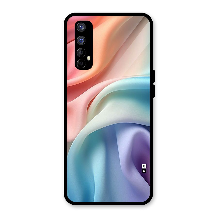 Fabric Pastel Glass Back Case for Realme Narzo 20 Pro
