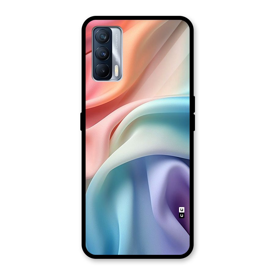 Fabric Pastel Glass Back Case for Realme X7