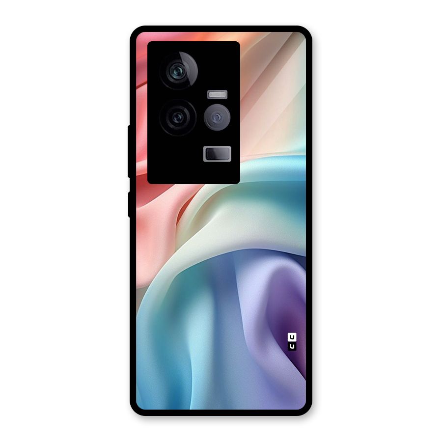 Fabric Pastel Glass Back Case for Vivo iQOO 11 5G