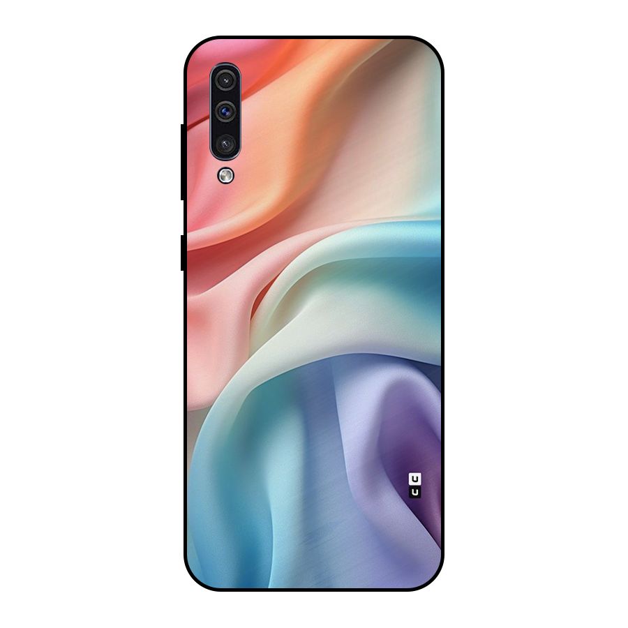 Fabric Pastel Metal Back Case for Galaxy A30s