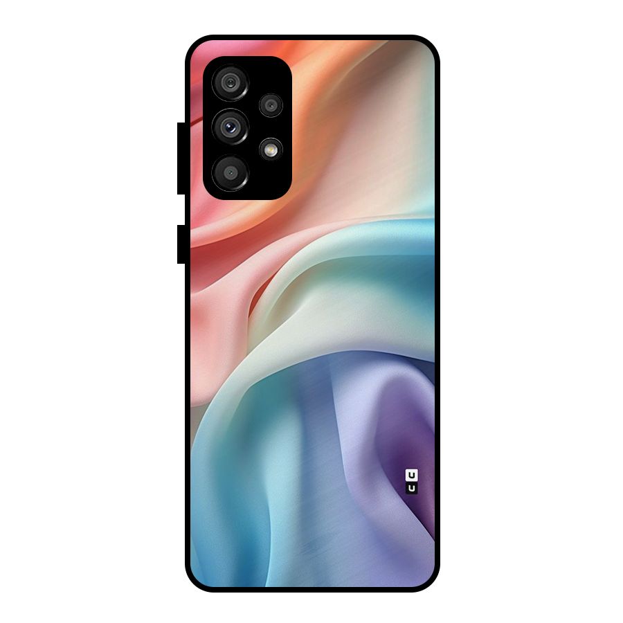 Fabric Pastel Metal Back Case for Galaxy A73 5G