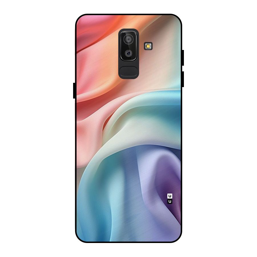 Fabric Pastel Metal Back Case for Galaxy J8
