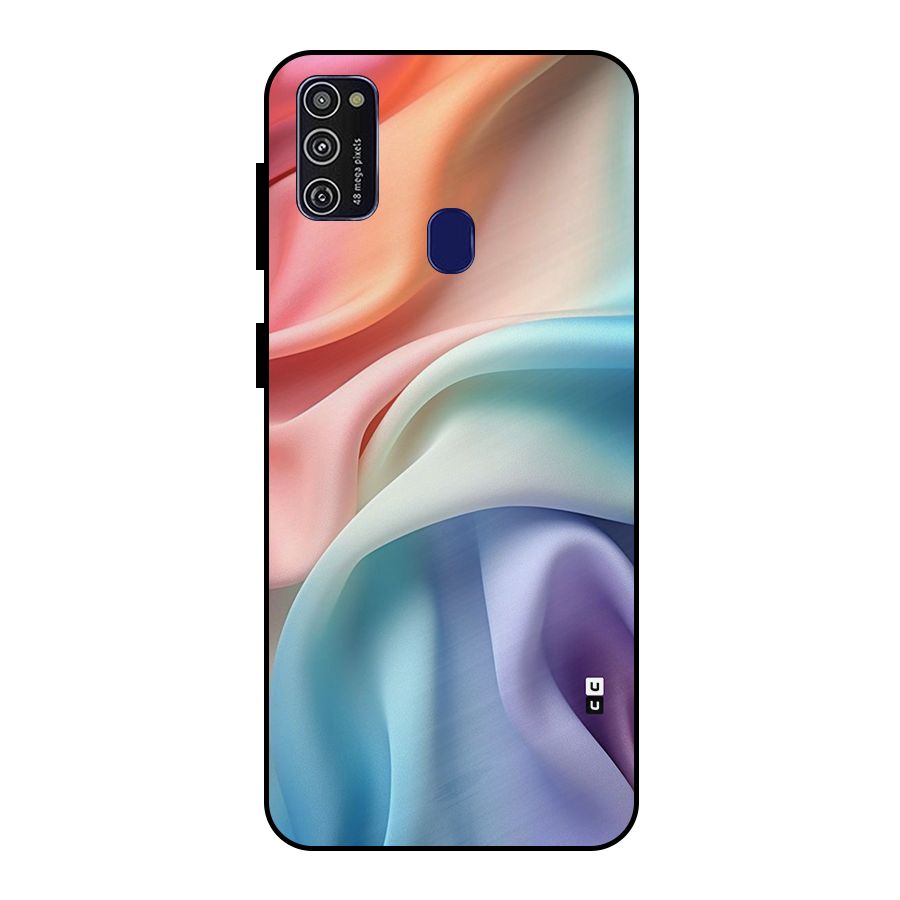 Fabric Pastel Metal Back Case for Galaxy M21