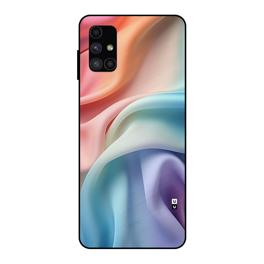 Fabric Pastel Metal Back Case for Galaxy M51