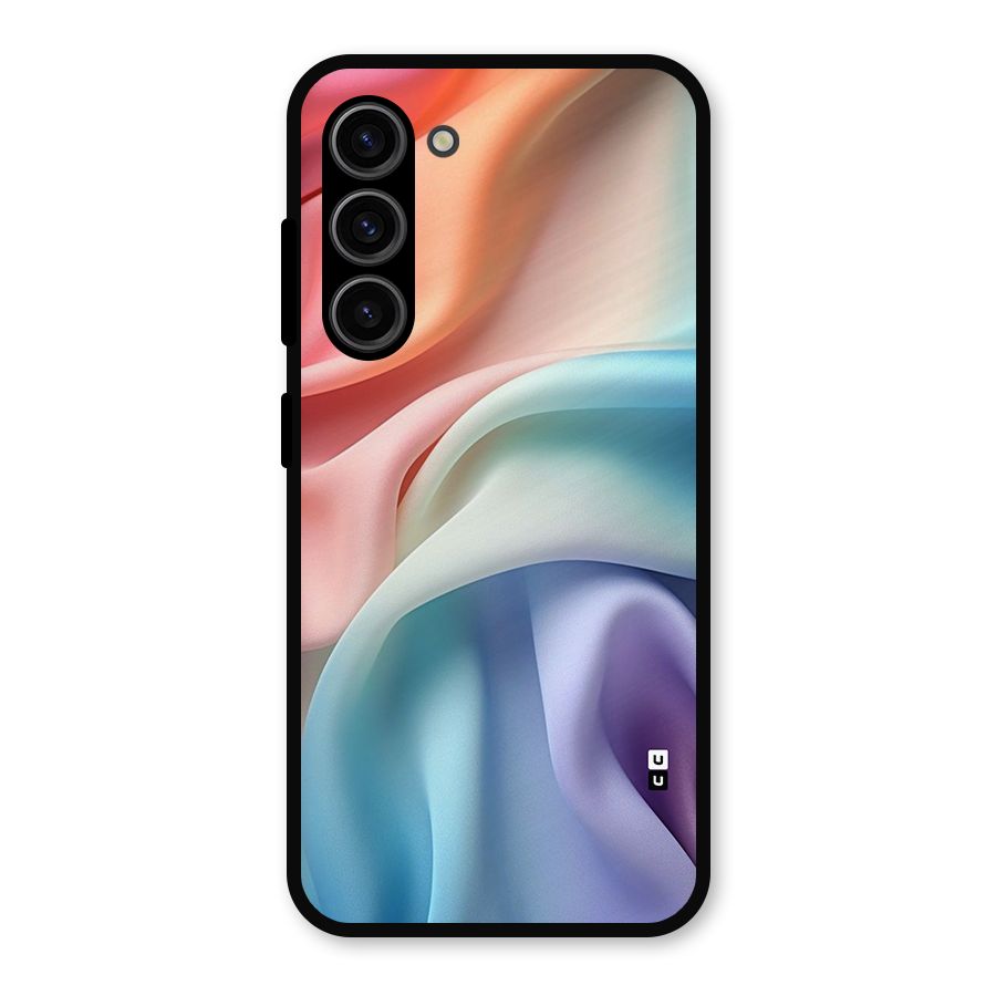 Fabric Pastel Metal Back Case for Galaxy S23