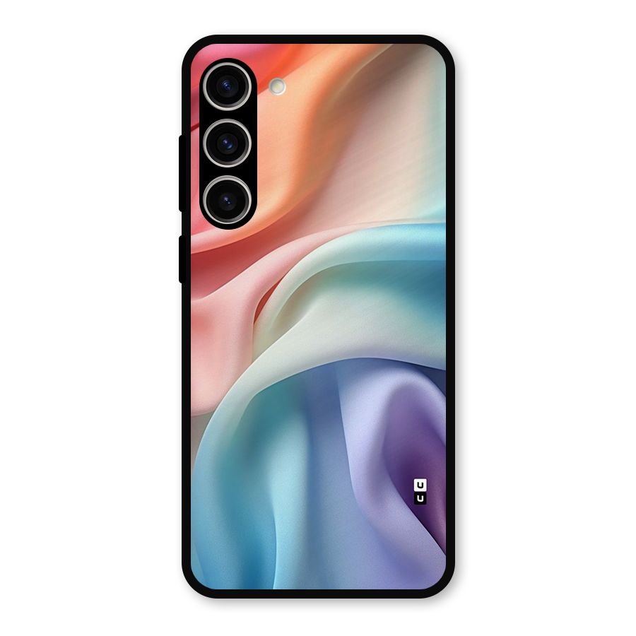 Fabric Pastel Metal Back Case for Galaxy S23 Plus