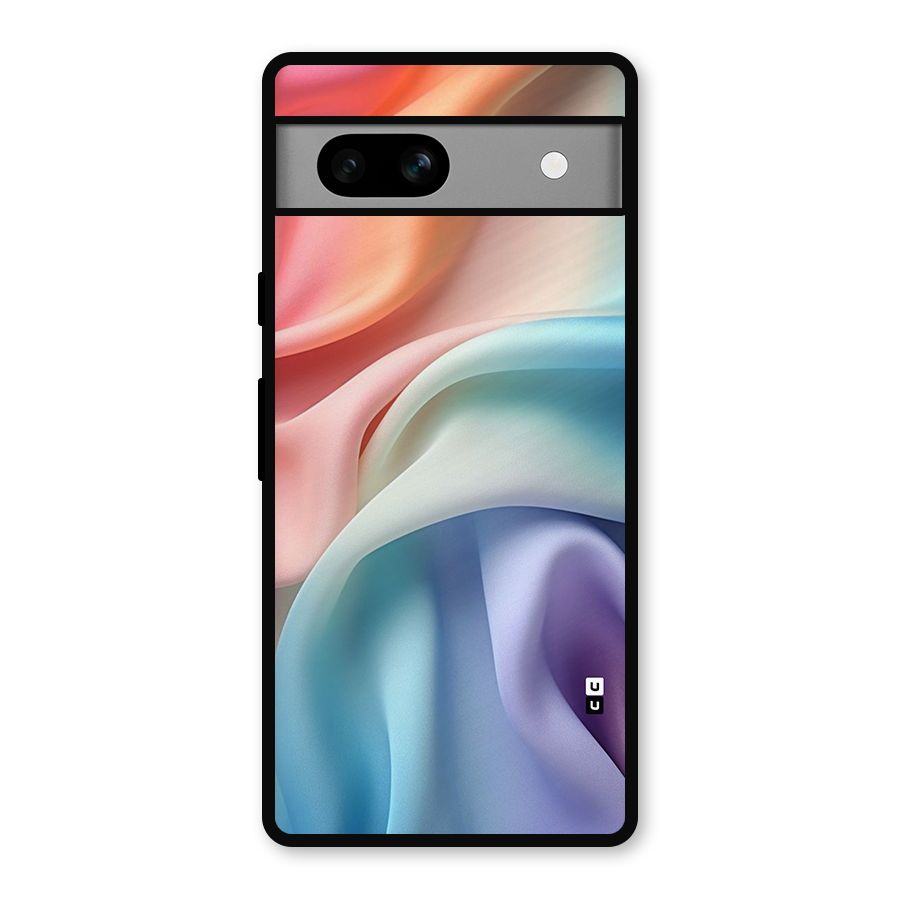 Fabric Pastel Metal Back Case for Google Pixel 7a