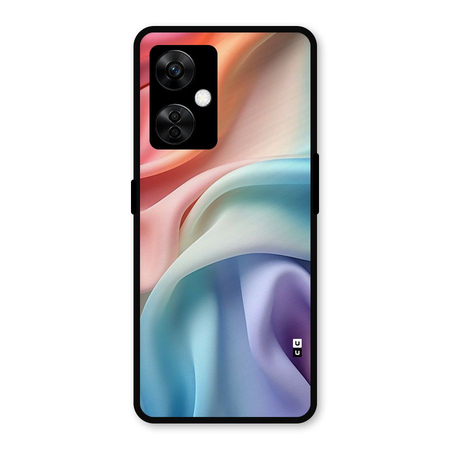 Fabric Pastel Metal Back Case for OnePlus Nord CE 3 Lite