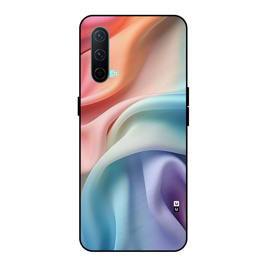 Fabric Pastel Metal Back Case for OnePlus Nord CE 5G