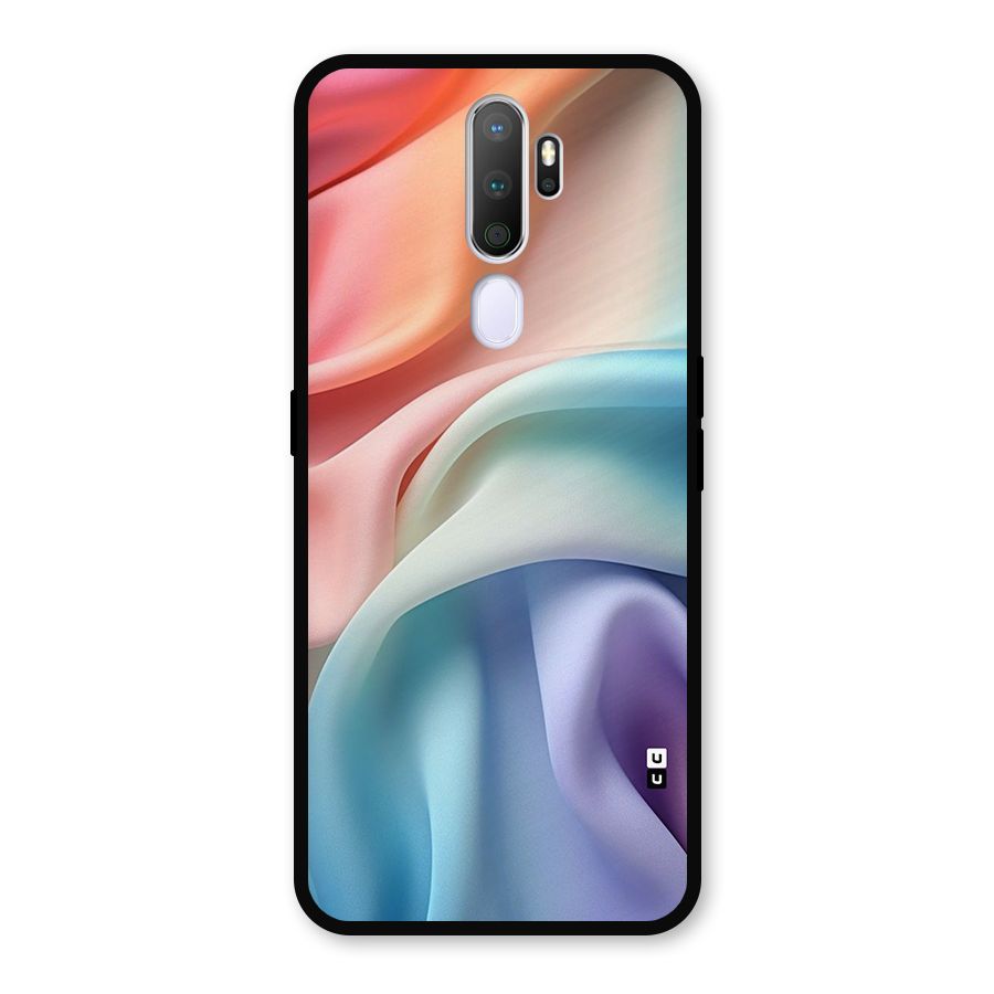 Fabric Pastel Metal Back Case for Oppo A5 (2020)