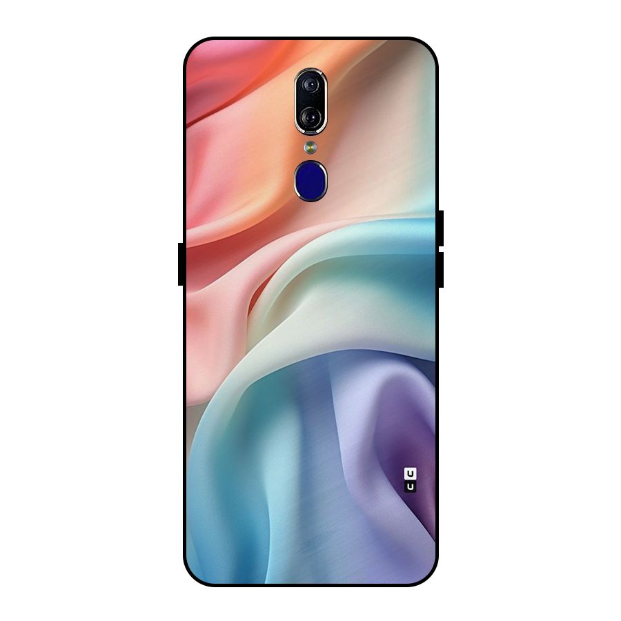 Fabric Pastel Metal Back Case for Oppo F11
