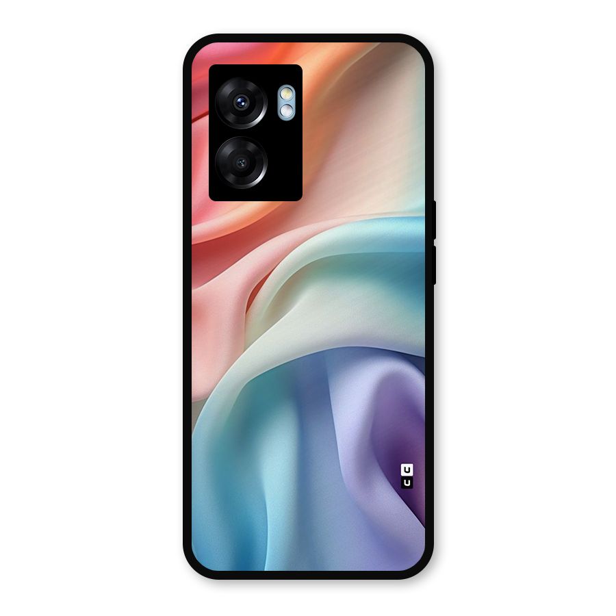 Fabric Pastel Metal Back Case for Oppo K10 (5G)