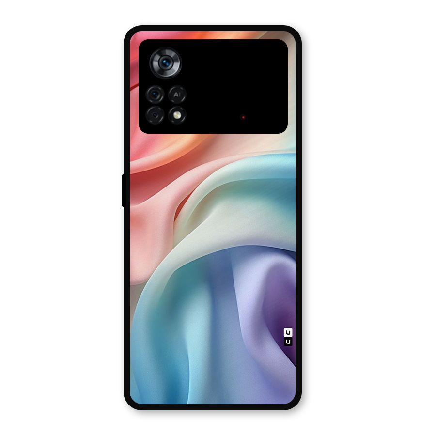 Fabric Pastel Metal Back Case for Poco X4 Pro 5G