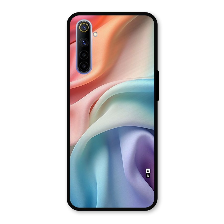 Fabric Pastel Metal Back Case for Realme 6