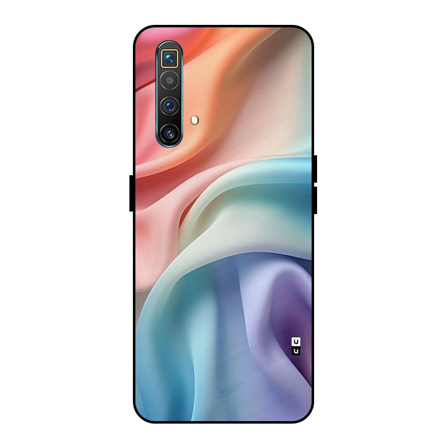 Fabric Pastel Metal Back Case for Realme X3