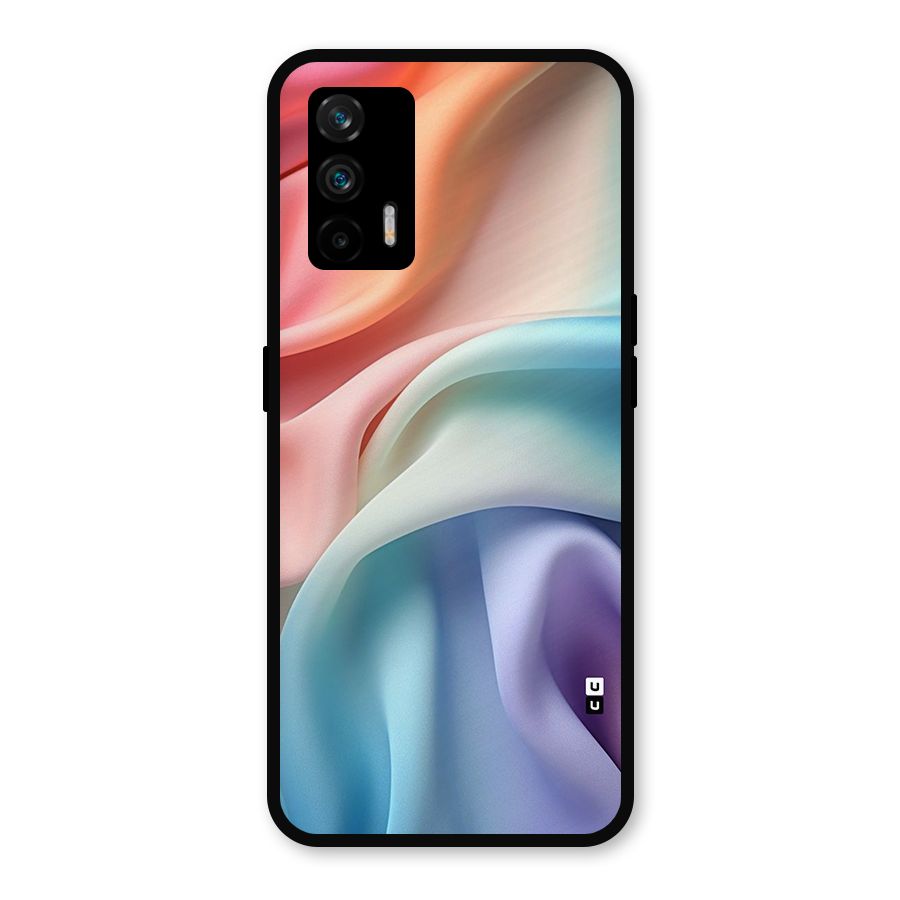 Fabric Pastel Metal Back Case for Realme X7 Max