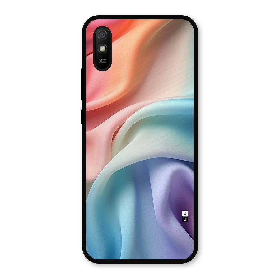 Fabric Pastel Metal Back Case for Redmi 9a