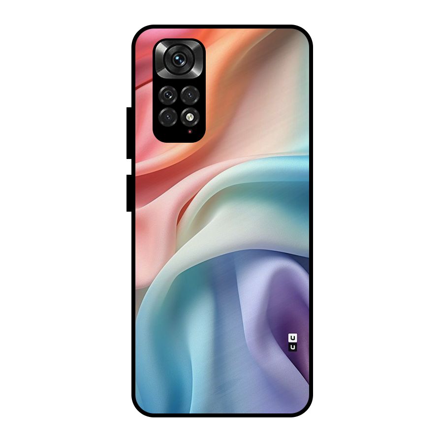 Fabric Pastel Metal Back Case for Redmi Note 11 Pro