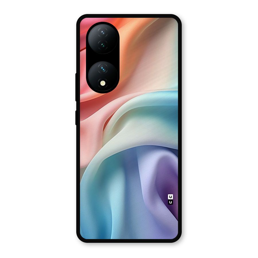 Fabric Pastel Metal Back Case for Vivo T2