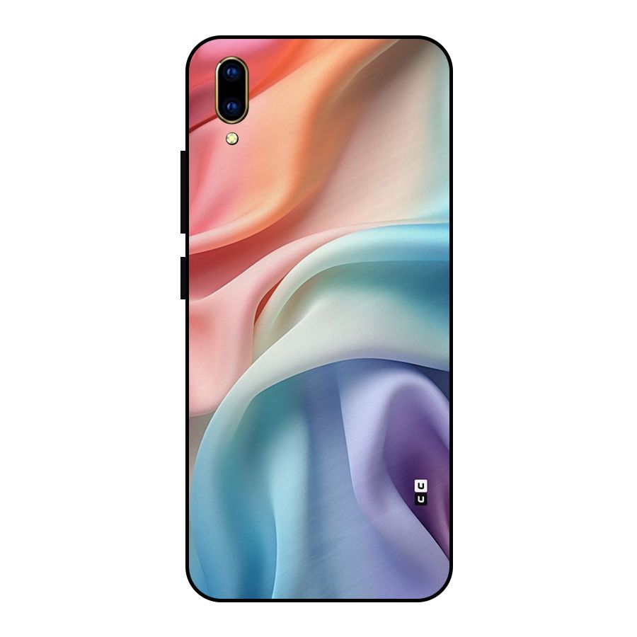 Fabric Pastel Metal Back Case for Vivo V11 Pro