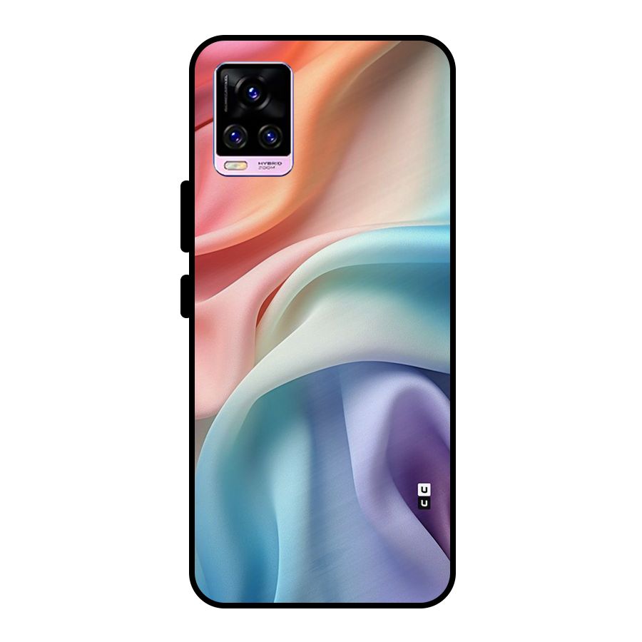 Fabric Pastel Metal Back Case for Vivo V20 Pro