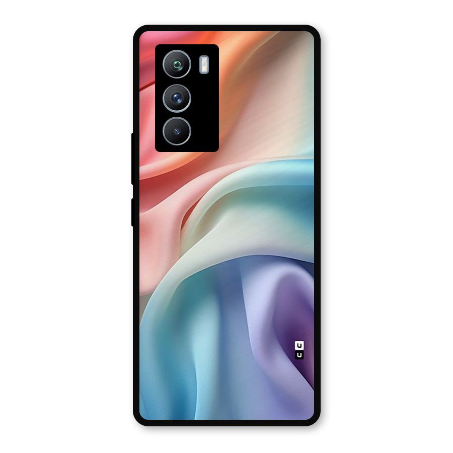 Fabric Pastel Metal Back Case for iQOO 9 SE