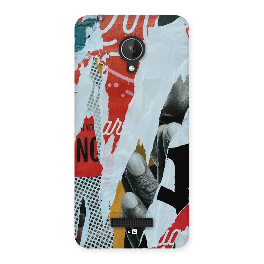 Fabulous Paper Cutout Back Case for Canvas Spark Q380