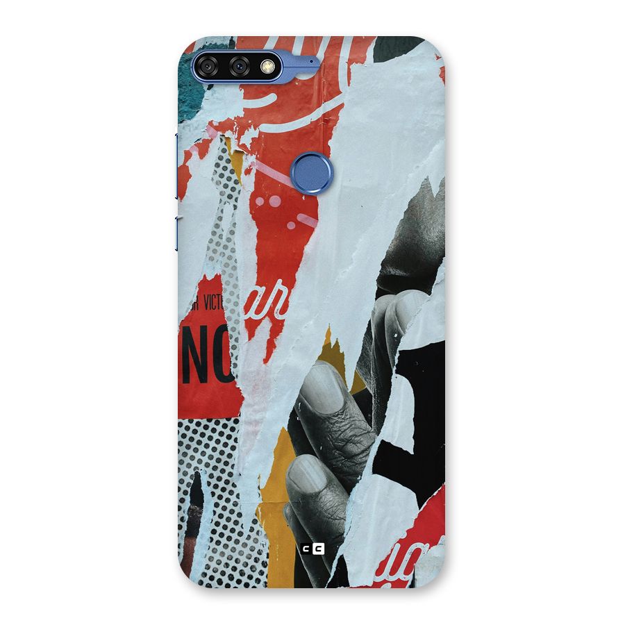 Fabulous Paper Cutout Back Case for Honor 7C