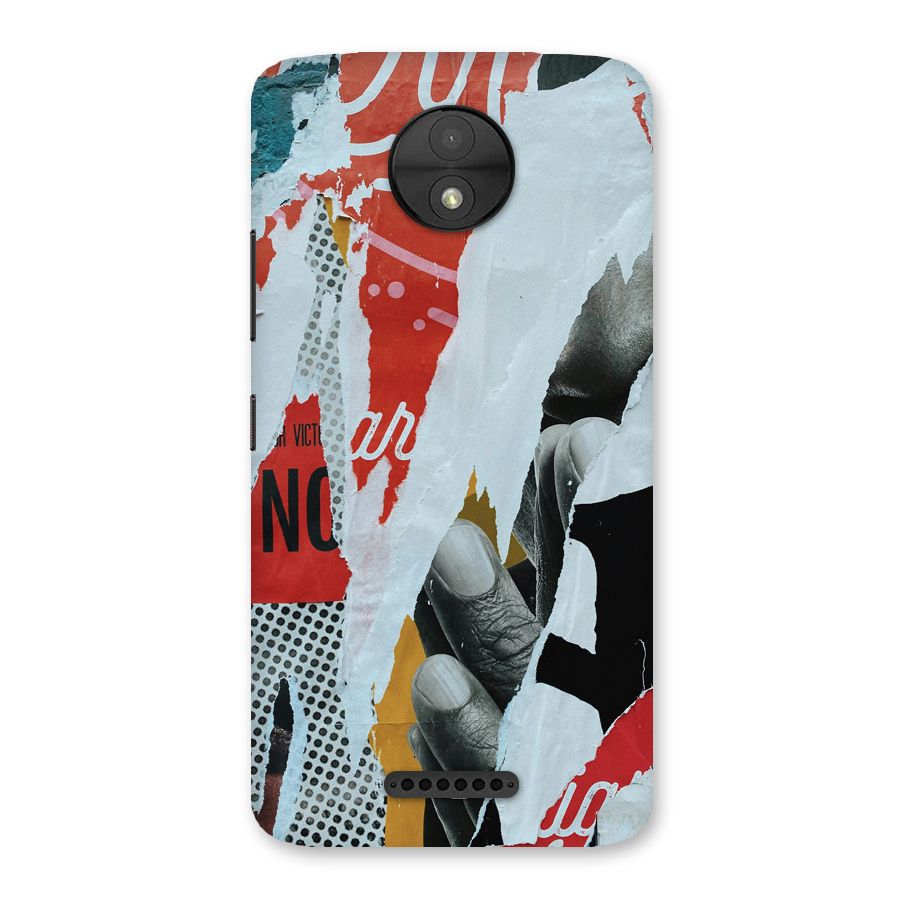Fabulous Paper Cutout Back Case for Moto C