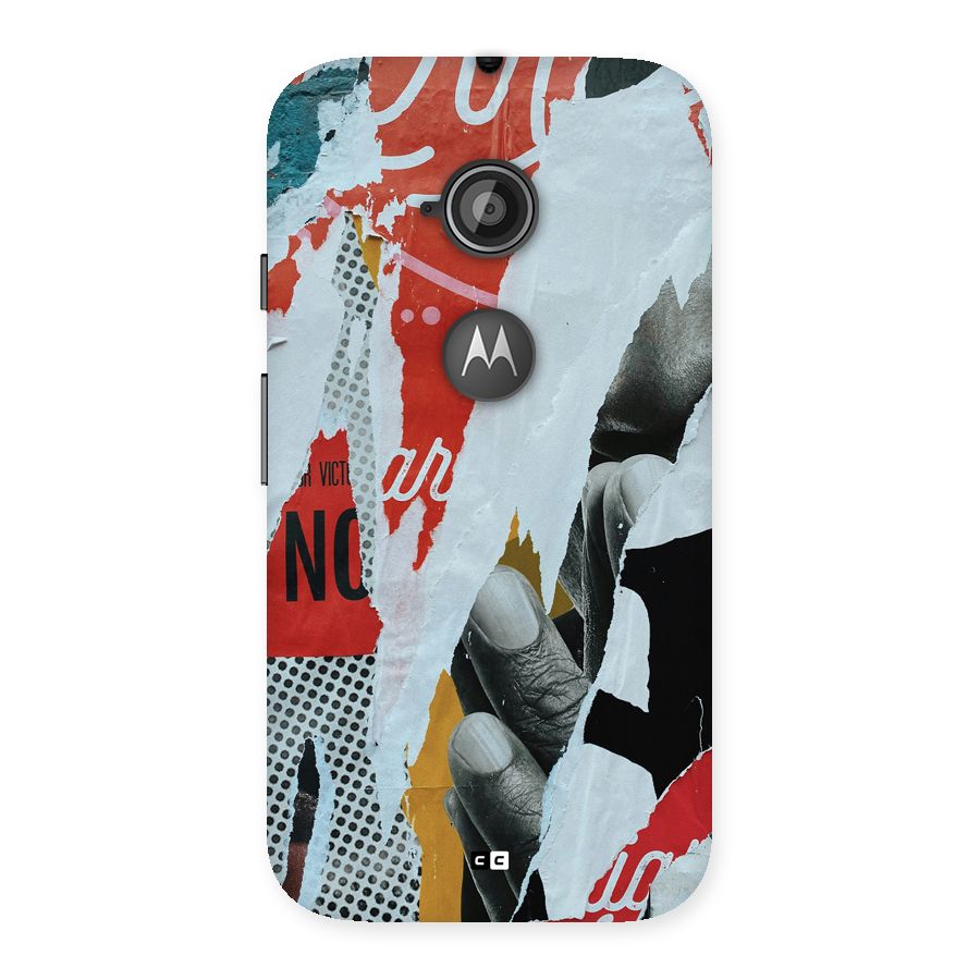 Fabulous Paper Cutout Back Case for Moto E 2nd Gen
