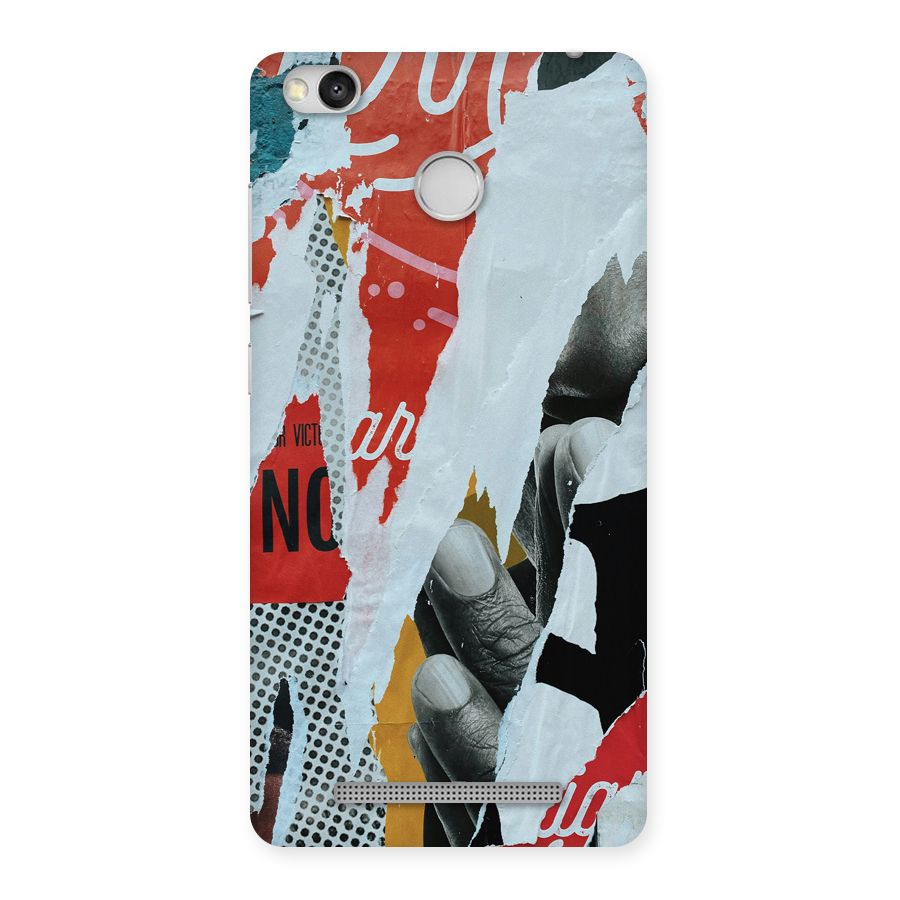 Fabulous Paper Cutout Back Case for Redmi 3S Prime