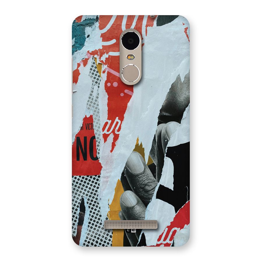 Fabulous Paper Cutout Back Case for Redmi Note 3