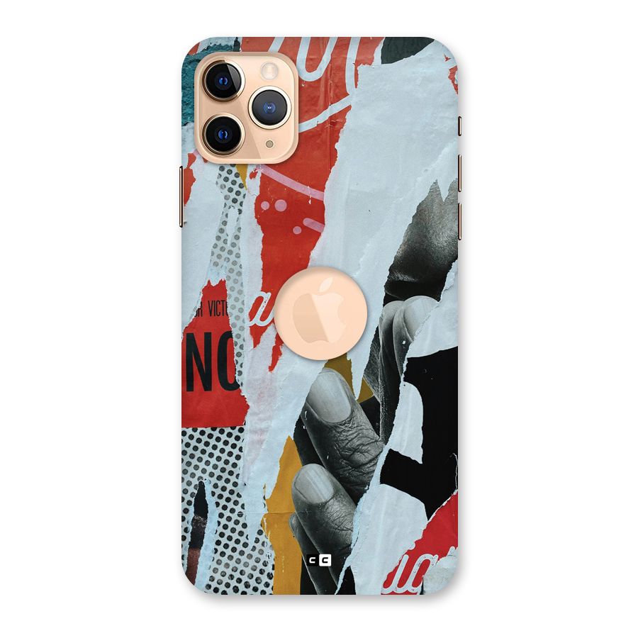 Fabulous Paper Cutout Back Case for iPhone 11 Pro Max Logo Cut