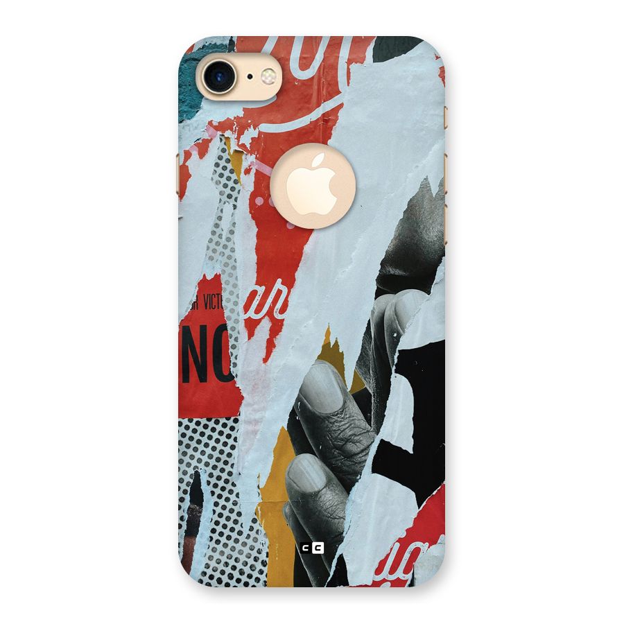 Fabulous Paper Cutout Back Case for iPhone 7 Logo Cut