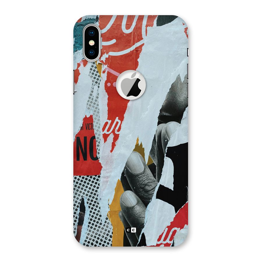 Fabulous Paper Cutout Back Case for iPhone X Logo Cut