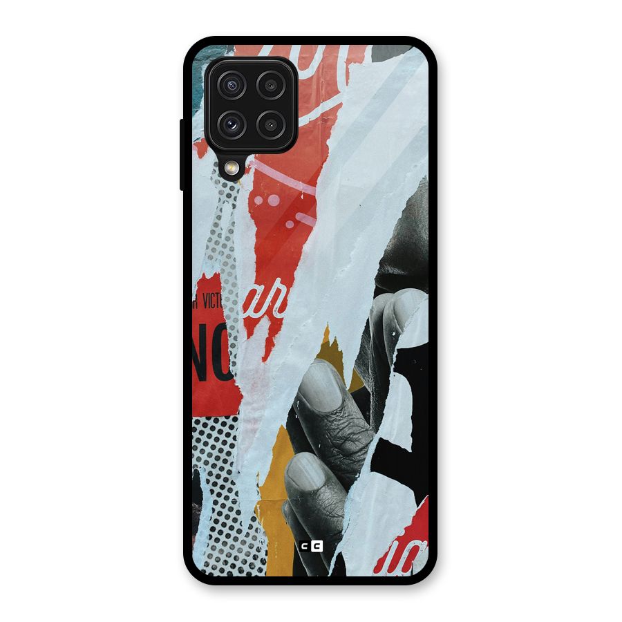 Fabulous Paper Cutout Glass Back Case for Galaxy A22 4G