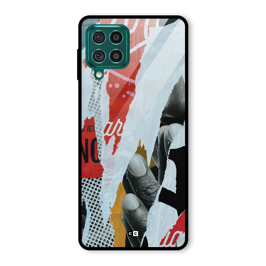 Fabulous Paper Cutout Glass Back Case for Galaxy F62